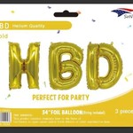 34'' HBD BALLOON BANNER