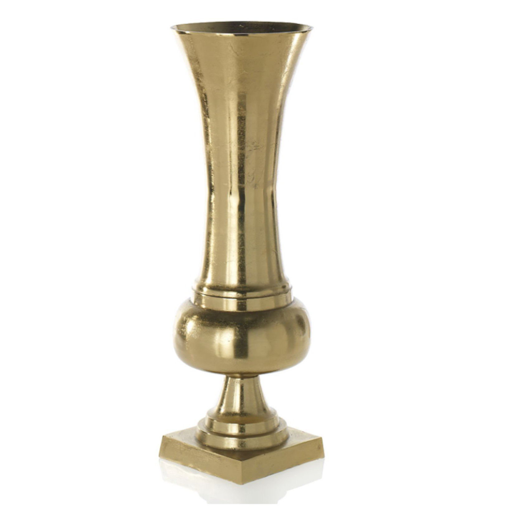 32.25"h x 10.25 GOLD METAL MAJESTY VASE