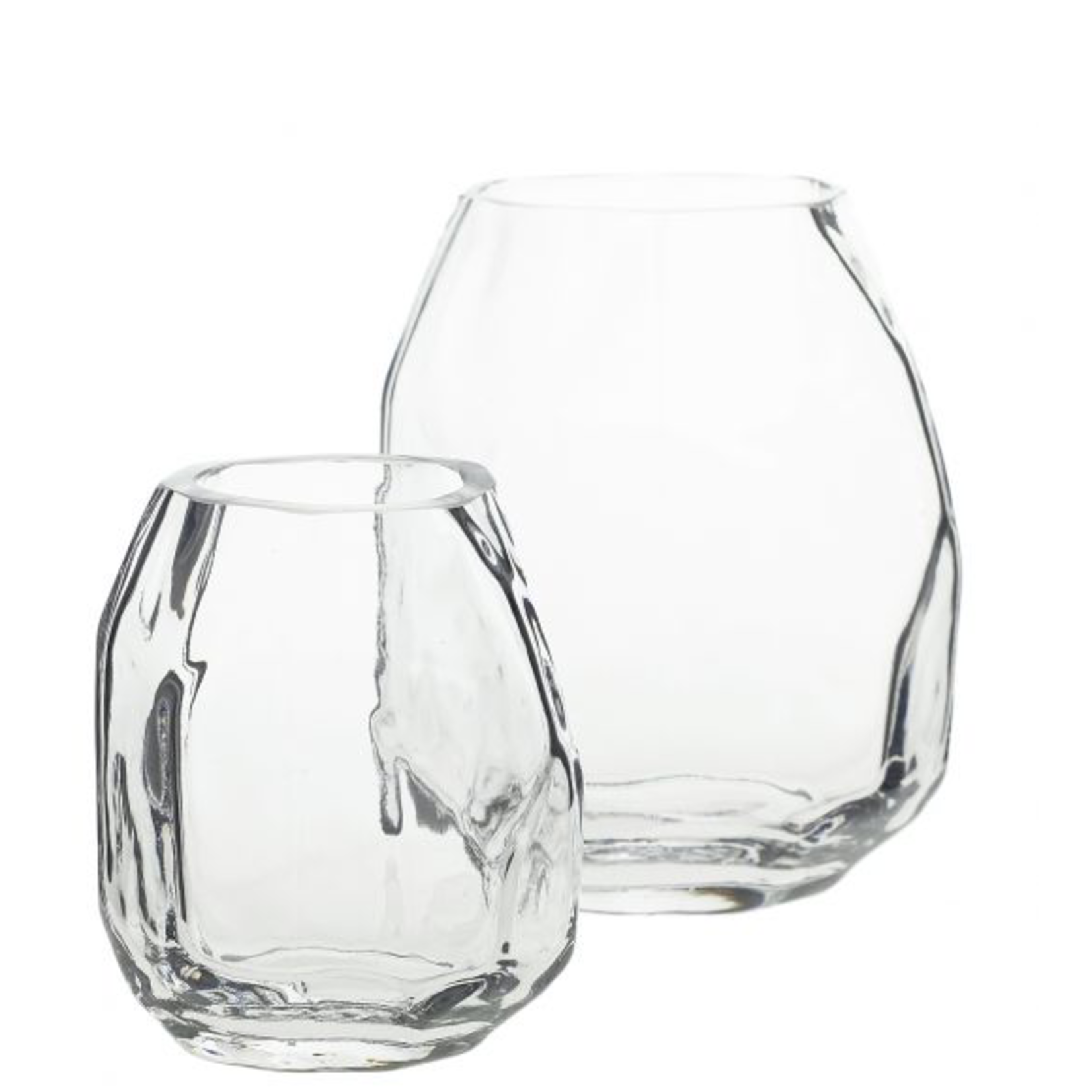 4.5”h x 4” DENALI VASE GLASS (AD)