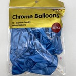 12'' CHROME BALLOON 25 CT BLUE, reg $9.99