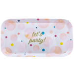 "LET'S PARTY" MELAMINE TRAY, reg $4.99