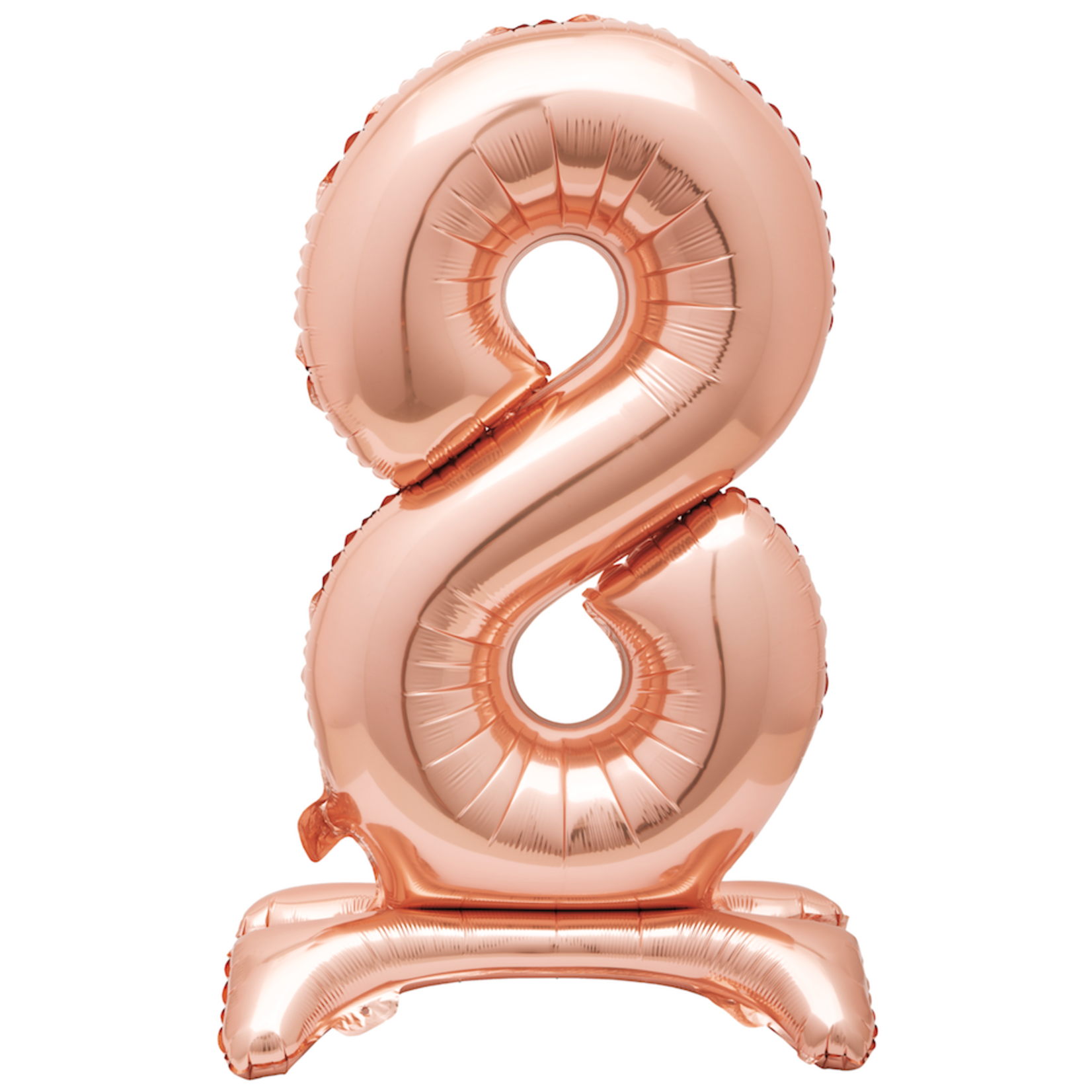 30'' ROSE GOLD FOIL STANDING BALLOON NUMBER 8