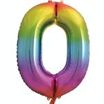 34’’ RAINBOW FOIL BALLOON #0