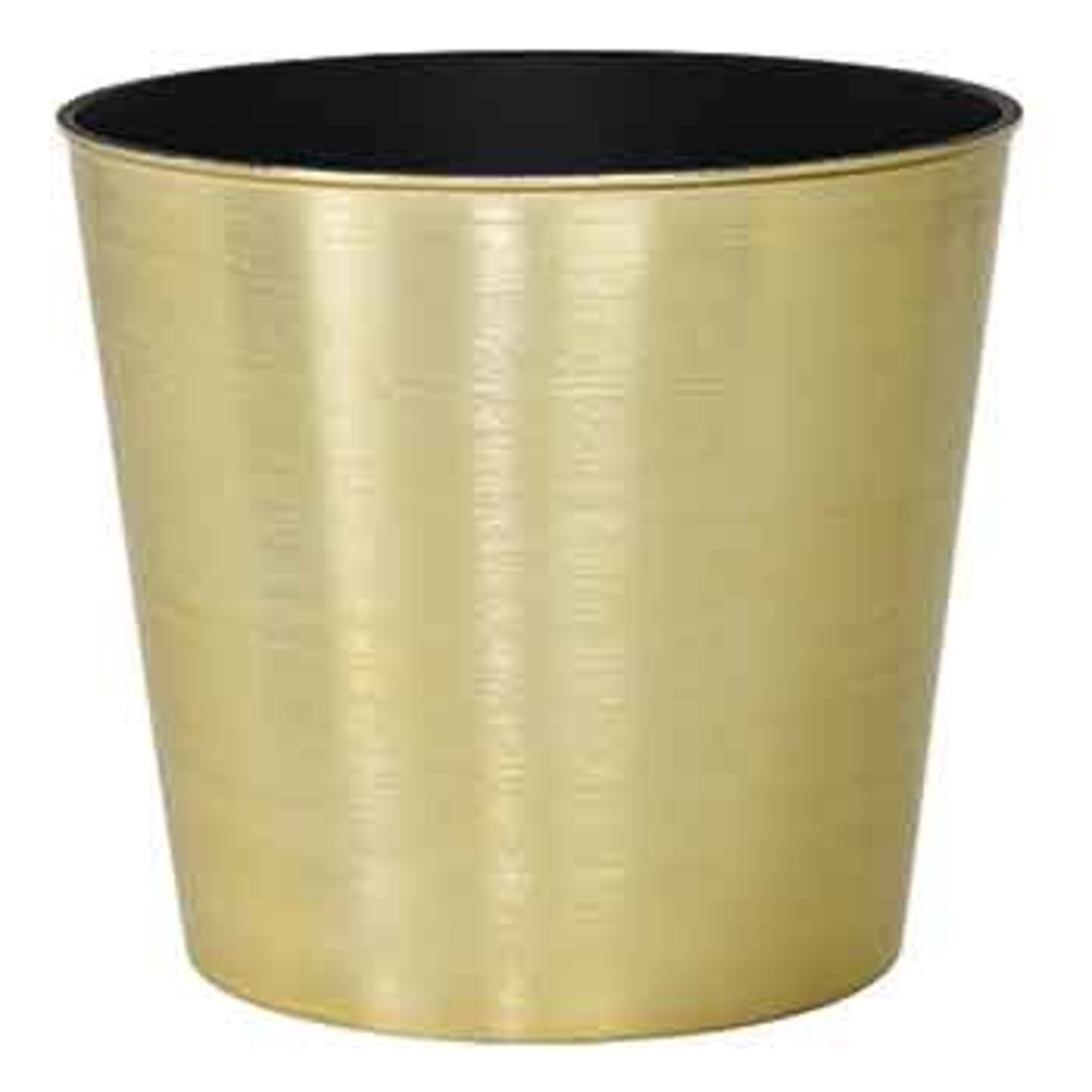 6.75”H X 6” GOLD PLASTIC POT