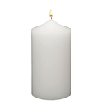 6”H X 2.8”D WHITE PILLAR CANDLE