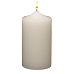 6”H X 2.8”D IVORY PILLAR CANDLE