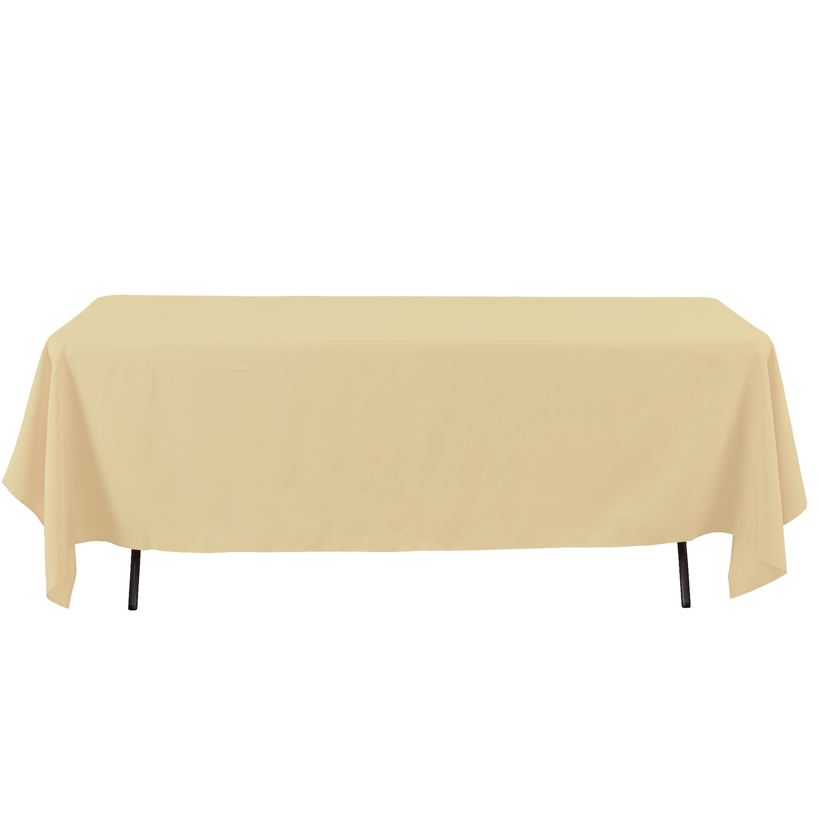 60X126'' RECTANGULAR TABLECOVER,IVORY reg $11.99