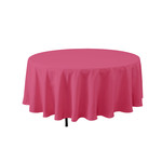 90'' ROUND MAGENTA POLYESTER TABLECOVER
