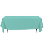 60X126'' AQUA RECTANGULAR POLYESTER TABLECOVER reg $11.99