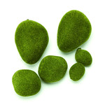 ARTIFICIAL MOSS STONES, 6 PC BAG (36)