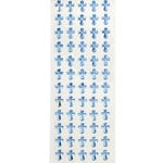 60 SELF ADHESIVE BLUE CROSSES