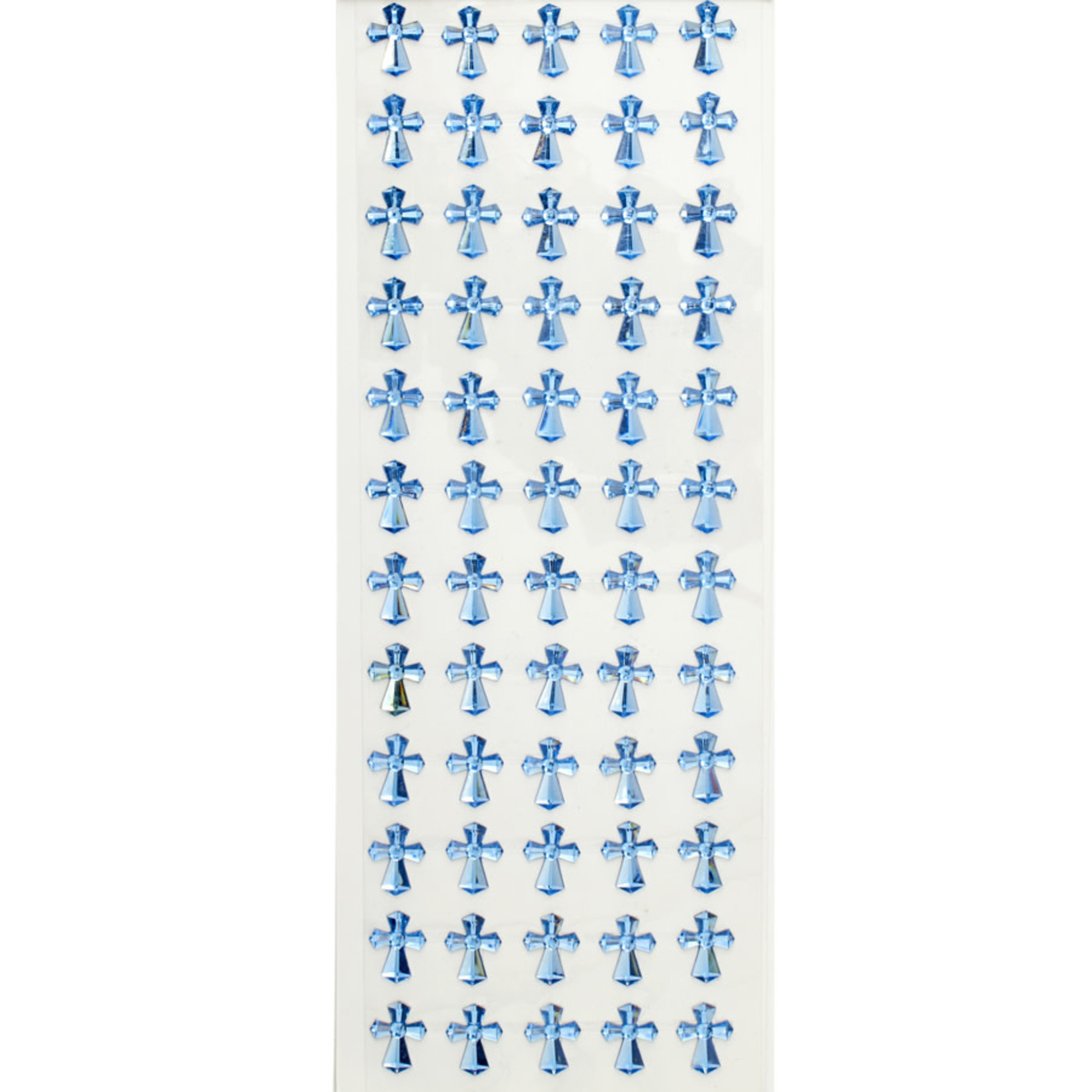 60 SELF ADHESIVE BLUE CROSSES, reg $1.99