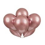 25  11’’ platinum metallic rose gold balloon