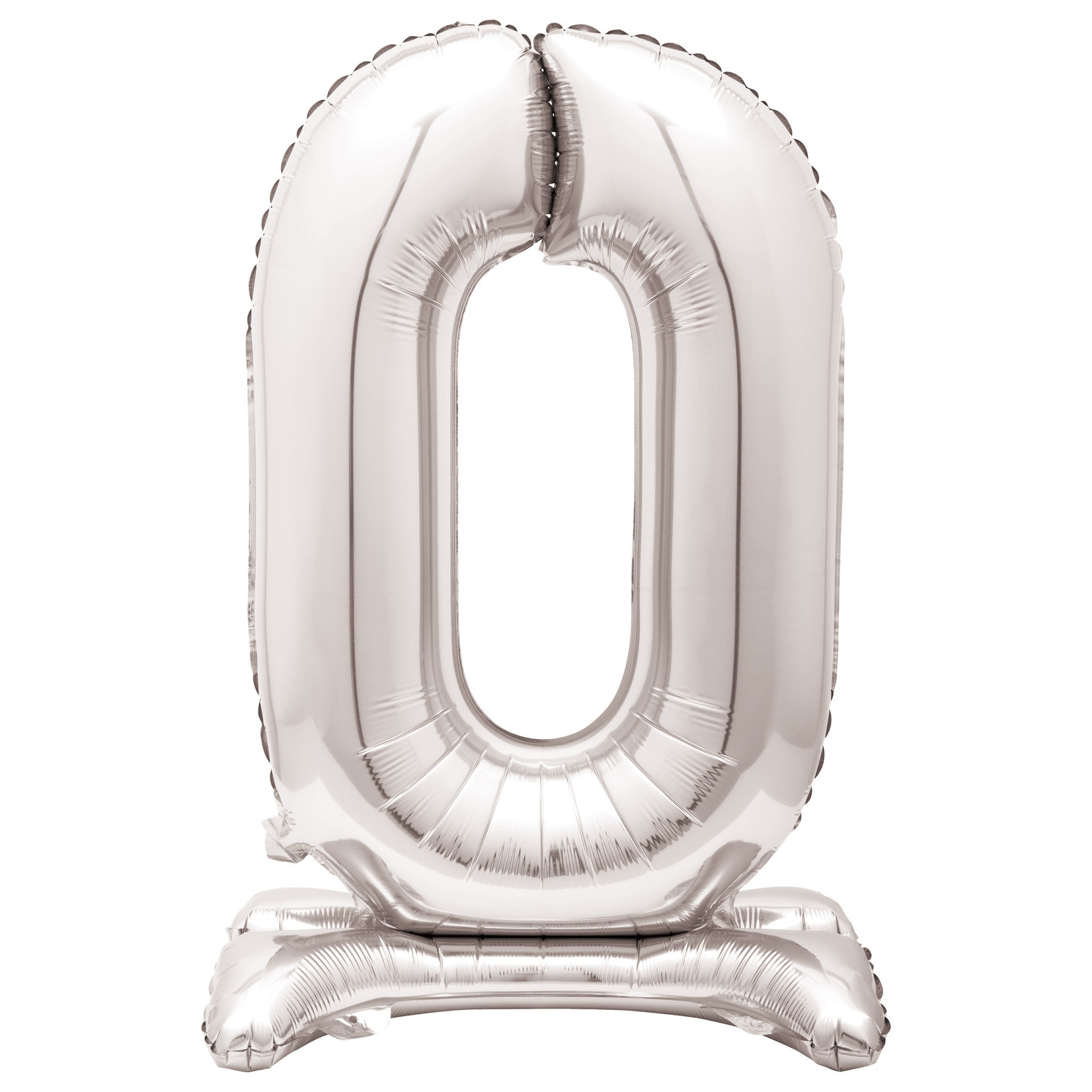 30'' SILVER FOIL STAND NUMBER BALLOON -0