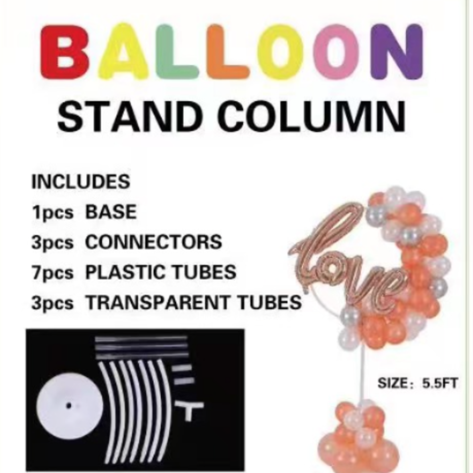 "LOVE'' BALLOON COLUMN WITH HOOP, reg $16.99