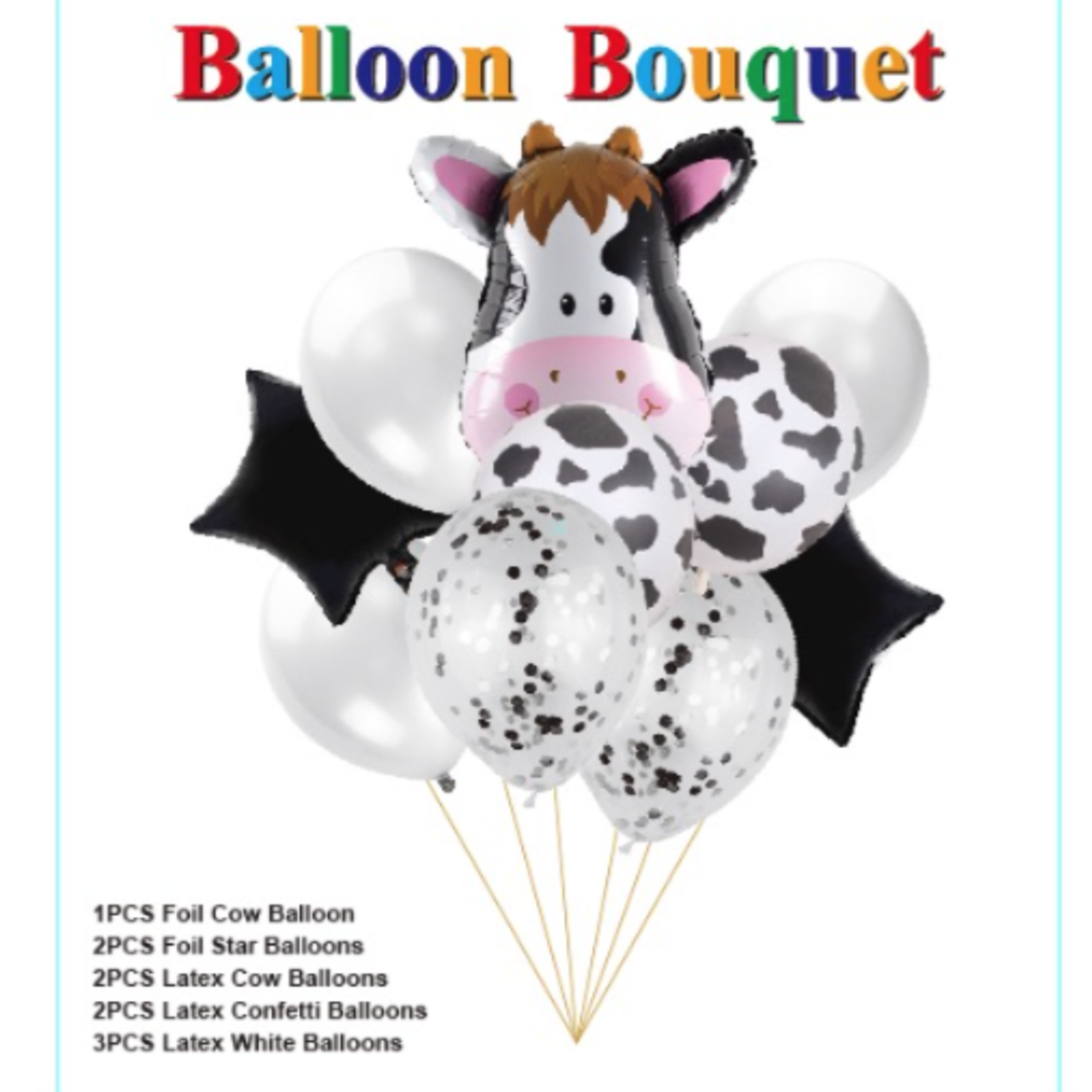 "COW" BALLOON BOUQUET reg $6.99