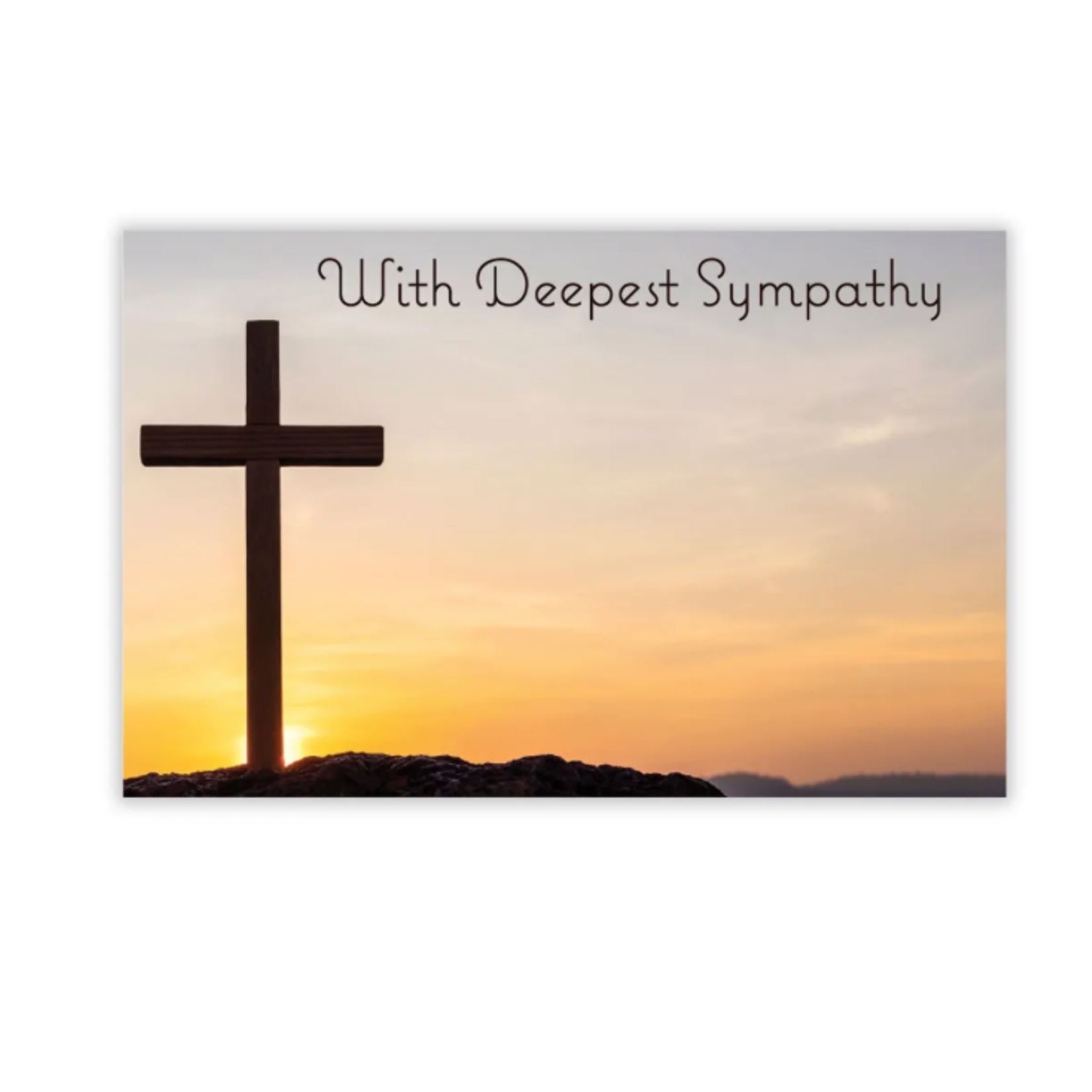 "WITH DEEPEST SYMPATHY" CAPRI CARD