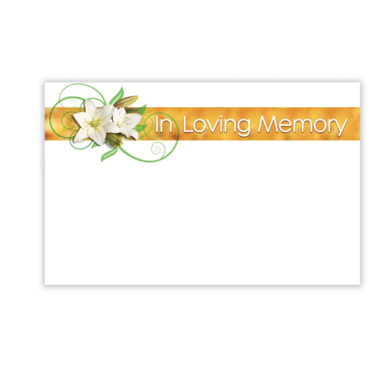 "IN LOVING MEMORY" CAPRI CARD