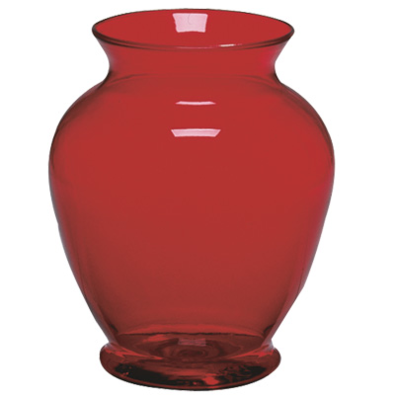 6 1/4" Ginger Vase - Ruby PLASTIC