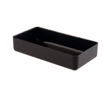 2"h x 10" x 5.25" Full Brick Design Dish BLACK