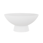 6”H X 10”D WHITE DEMI FOOTED BOWL