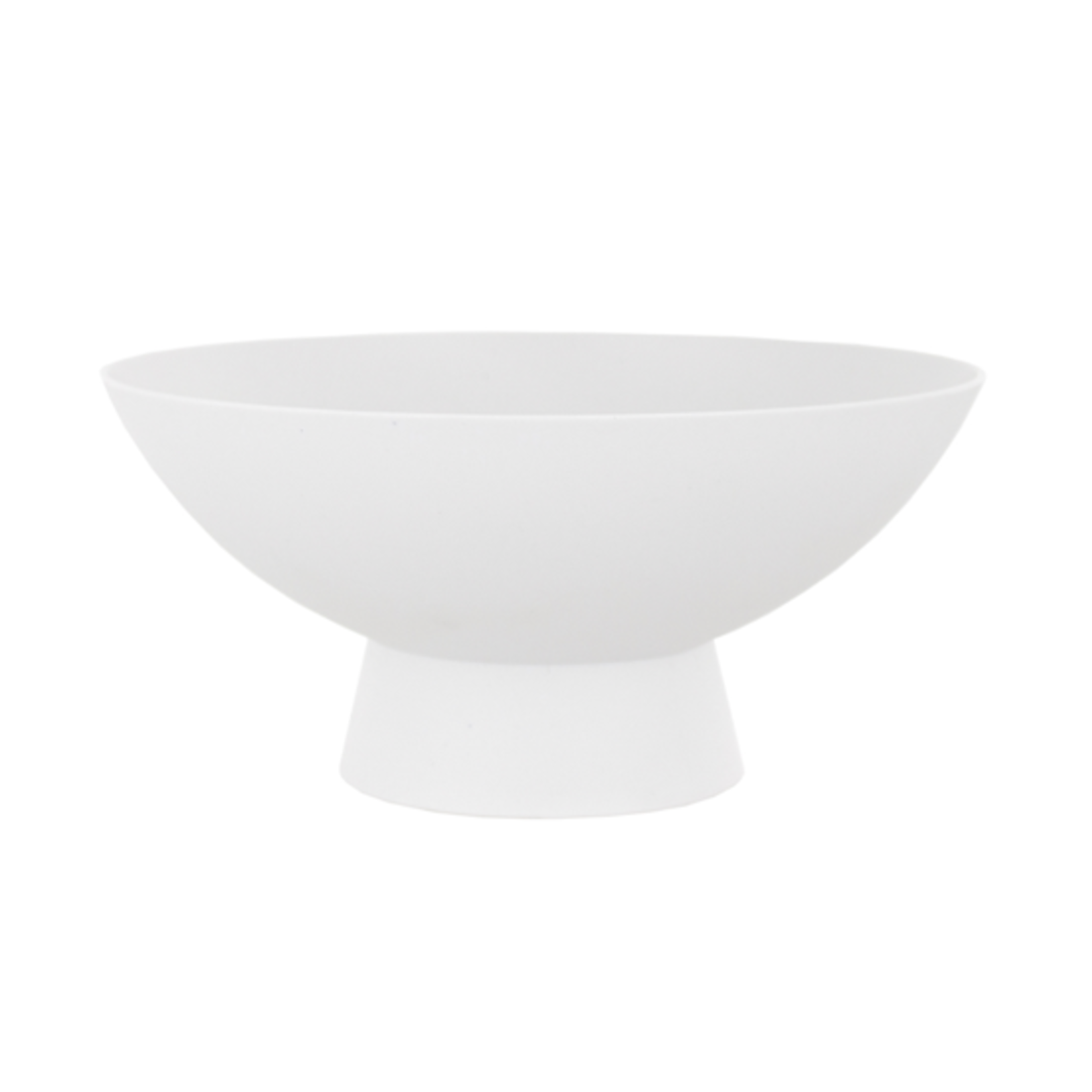 6”H X 10”D WHITE DEMI FOOTED BOWL
