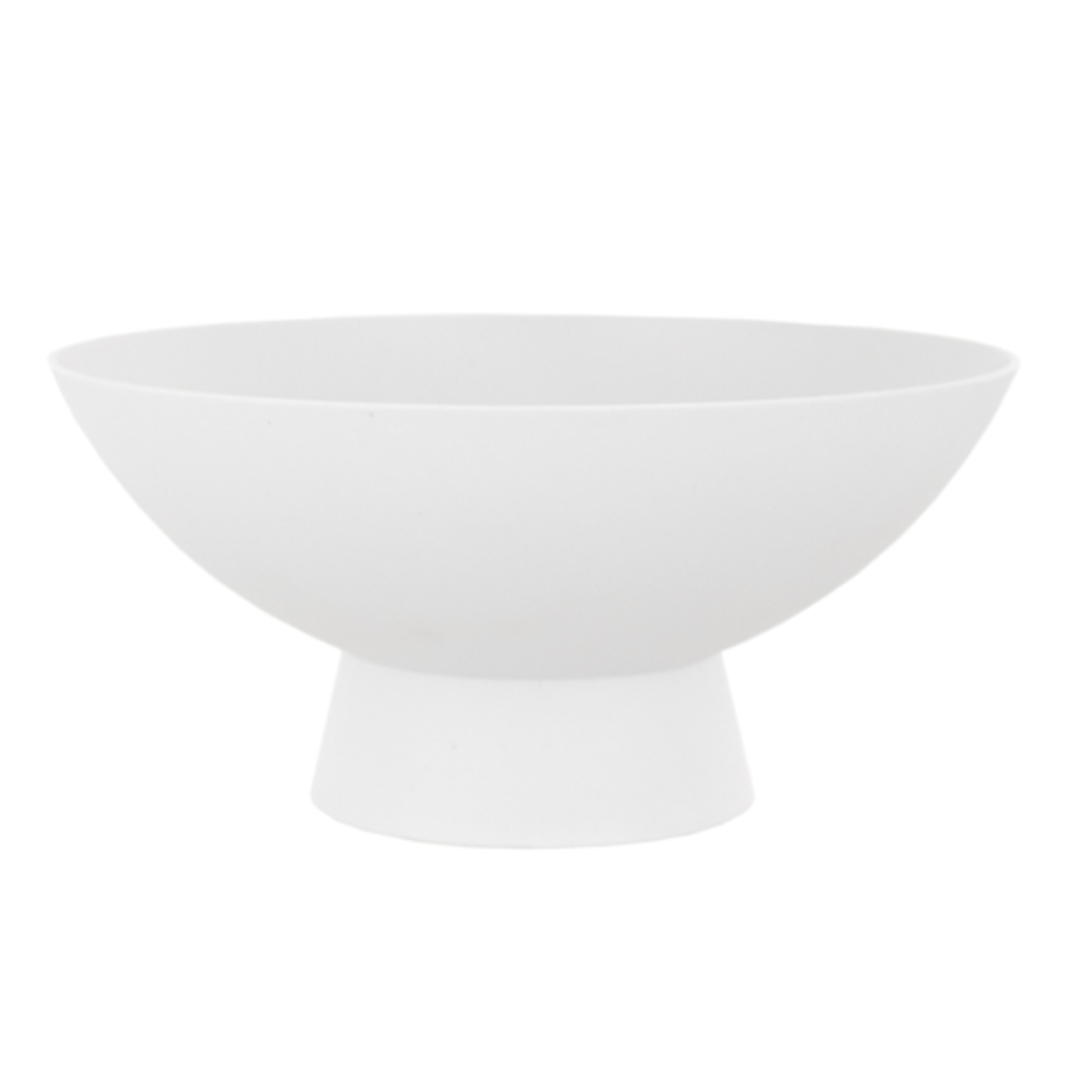 5.75”h x 12”d WHITE DEMI FOOTED BOWL