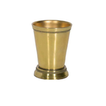 4.5"H X 3”W GOLD METAL MINT JULIP CUP