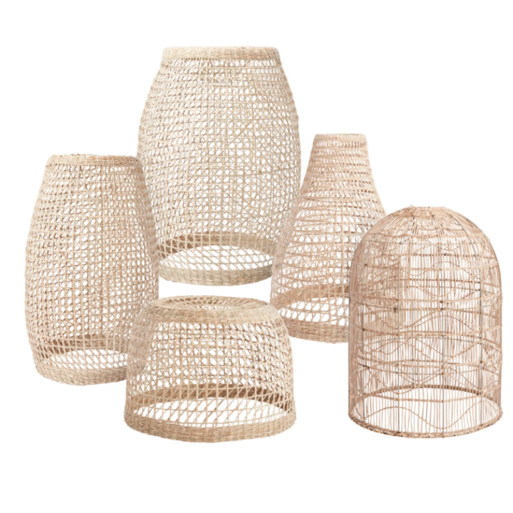 21”H X 15.5” NATURAL RYE LANTERN (AD)