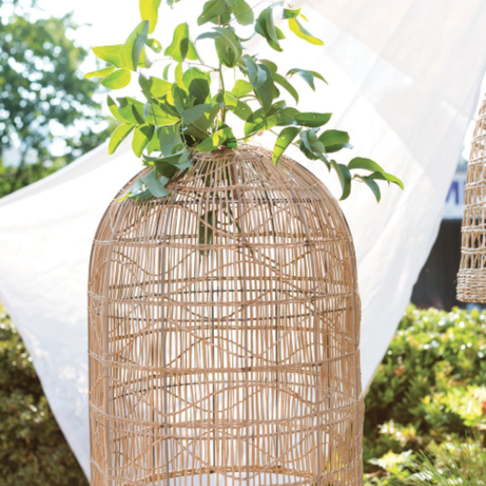 20.5”H X15.5”  NATURAL RYE LANTERN (AD)