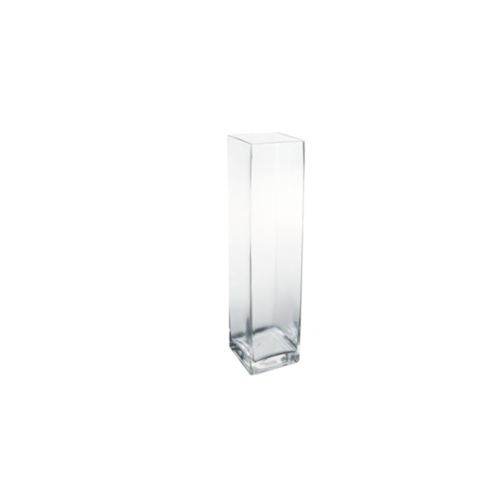 6"h x 4" x 4" CLEAR GLASS SQUARE OPENING