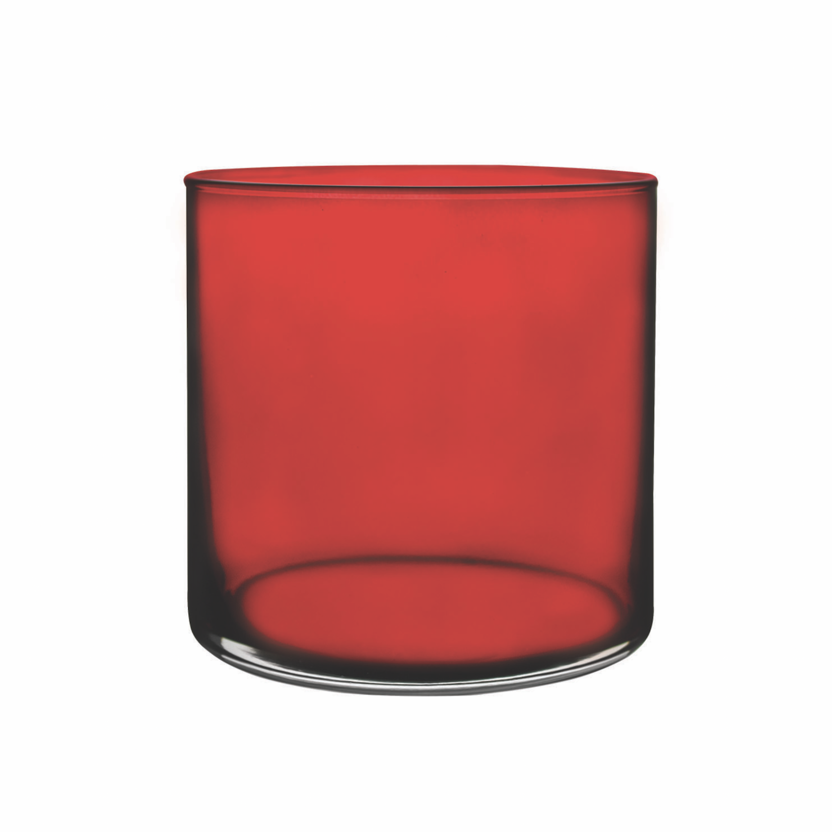 4” X 4” RUBY/RED CYLINDER