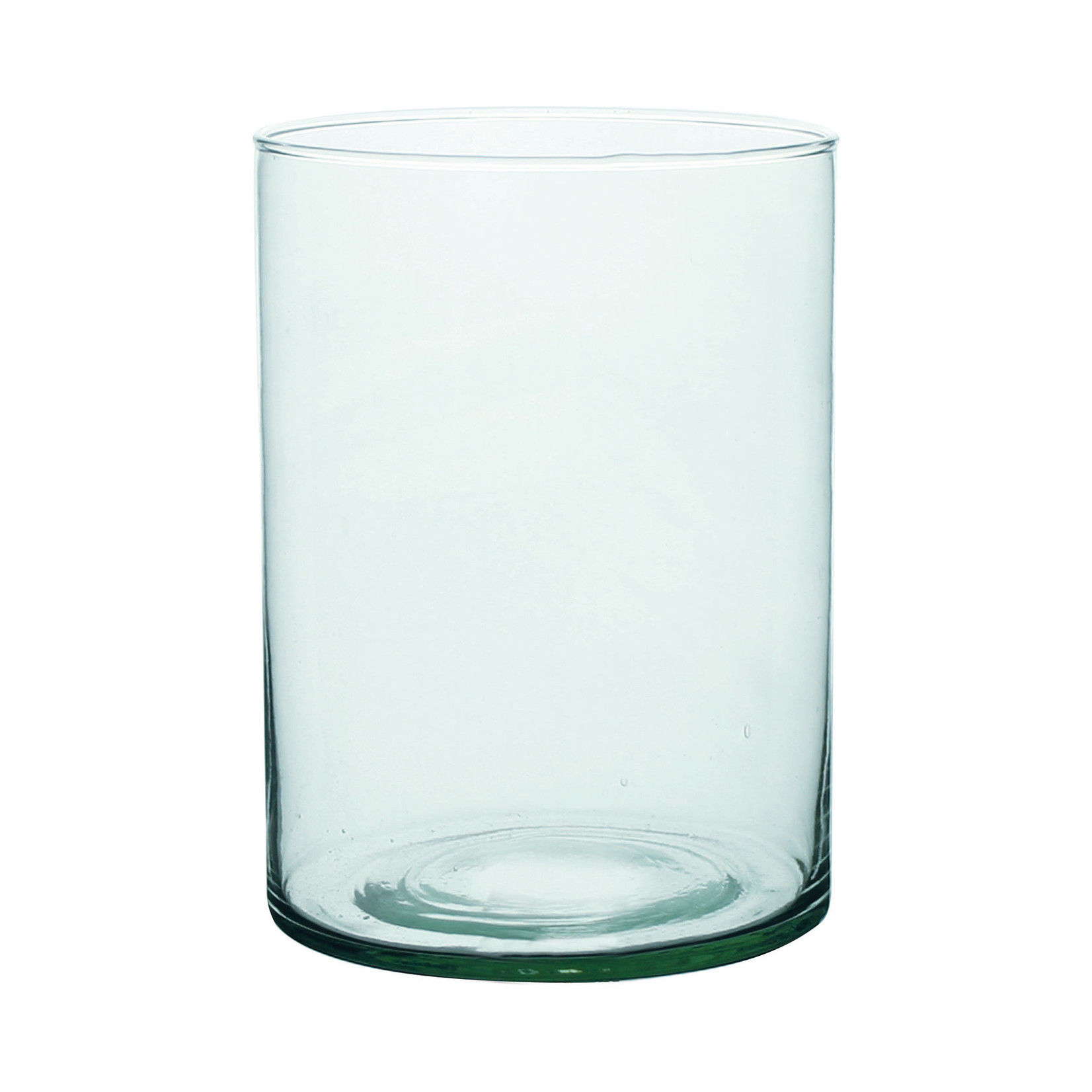 8" x 6” opening Cylinder Hurricane Vase - Crystal