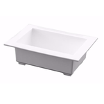 2"h x 6" x 4" Euro tray WHITE