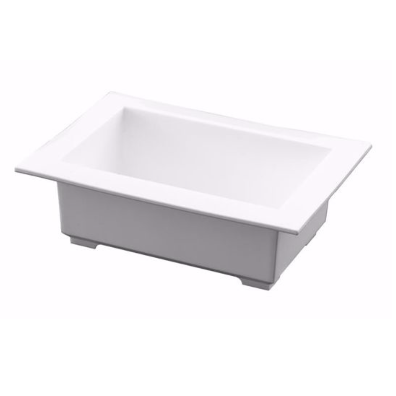 2"h x 6" x 4" Euro tray WHITE