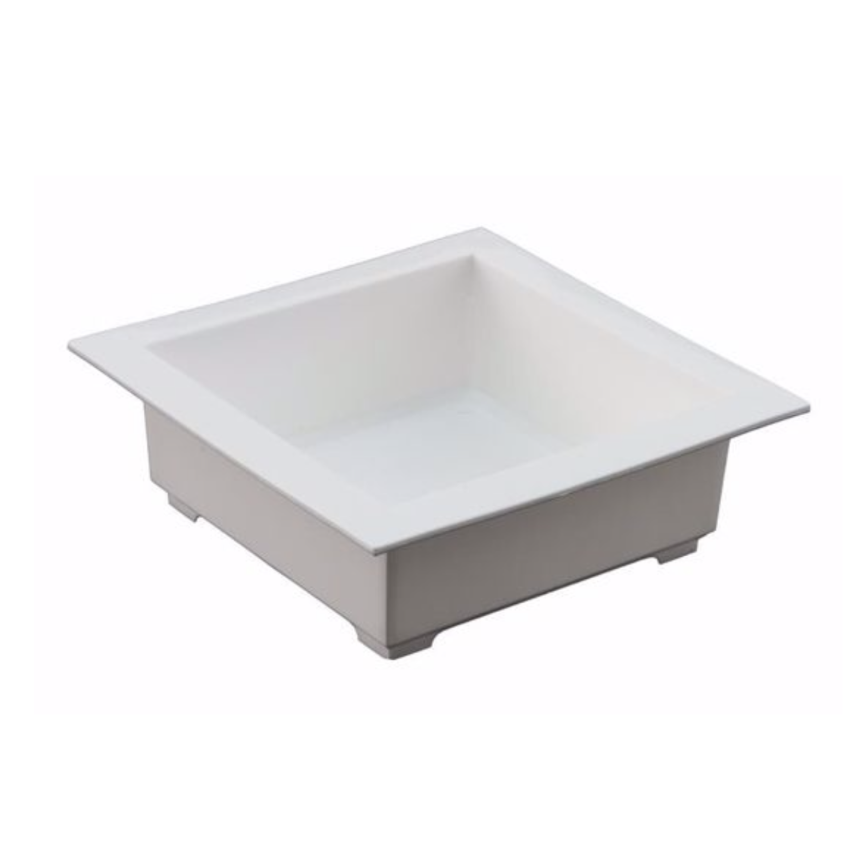 6" X 6" Square Euro tray WHITE