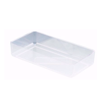 2"h x 10" x 5.25" Full Brick Design Dish CLEAR