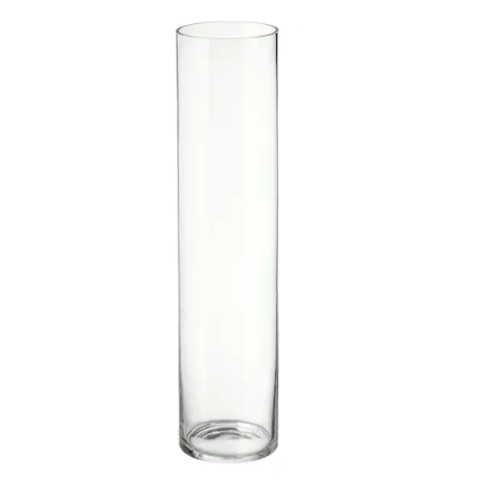 20"H X 10" CLEAR GLASS CYLINDER VASE