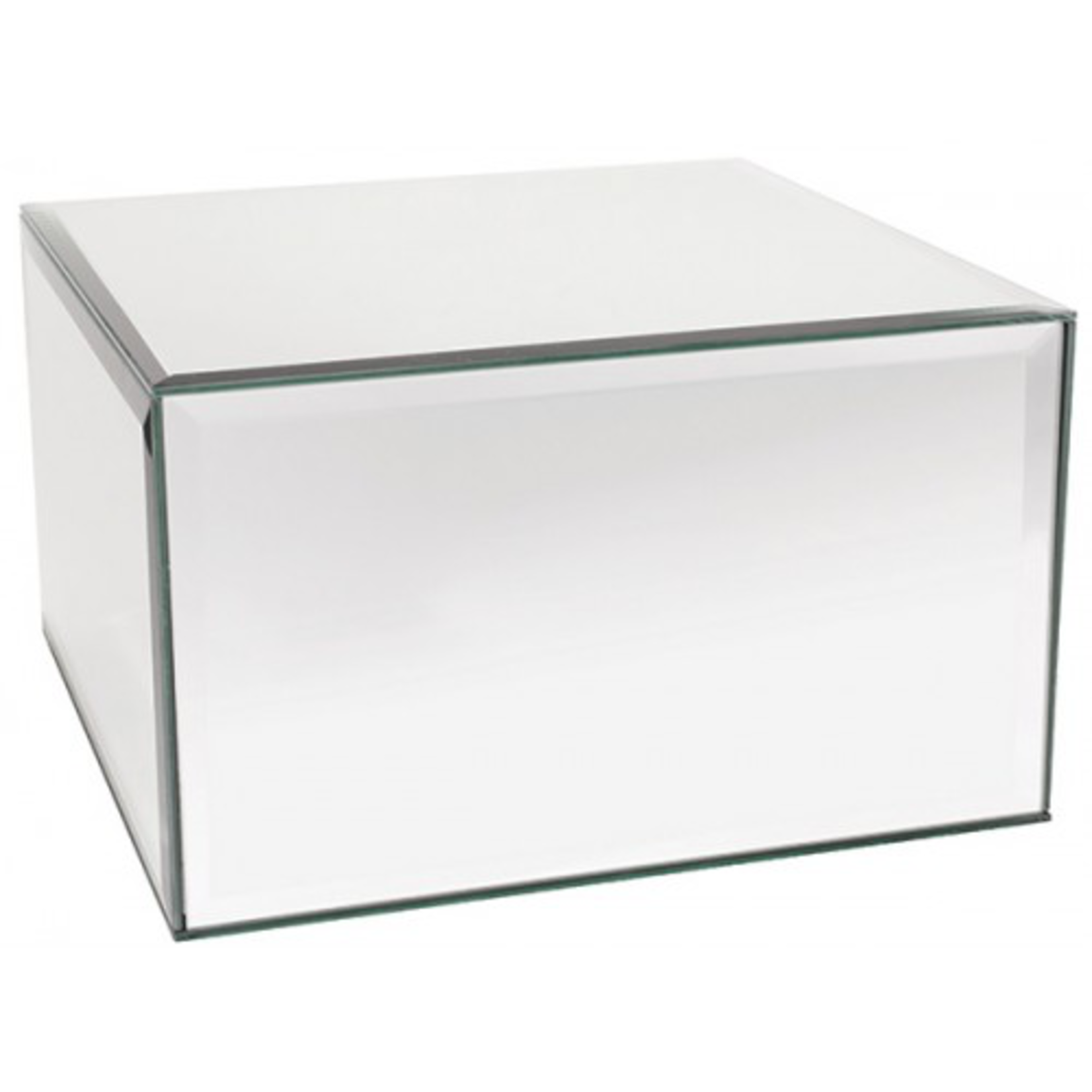 12”X12”X6” MIRROR PLATFORM PEDESTAL