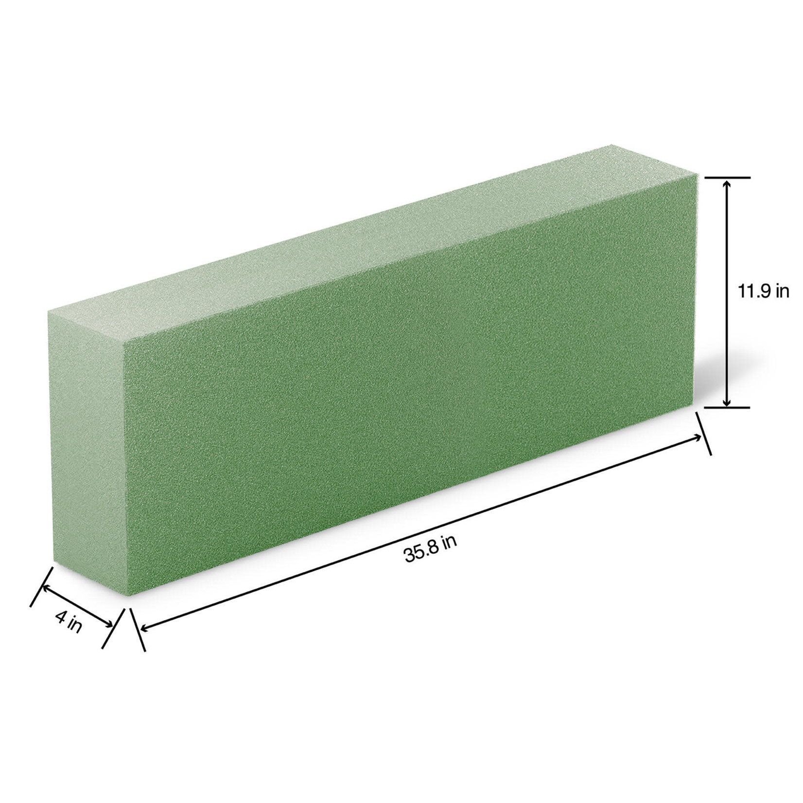 4" x 12" x 36" Green STYROFOAM SHEETS