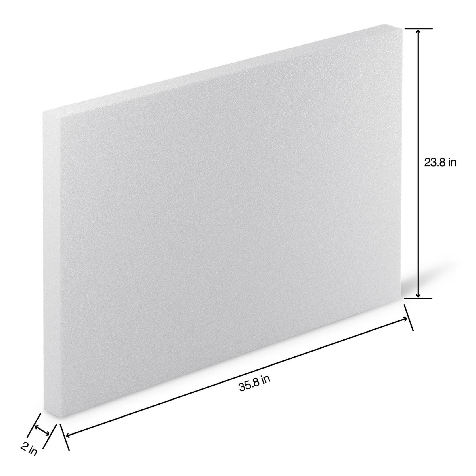 2" x 24" x 36" White STYROFOAM SHEETS