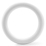 14" EXTRUDED STYROFOAM WREATH RING WHITE