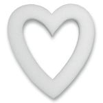 12x1-1/2"" White Open STYROFOAM Heart