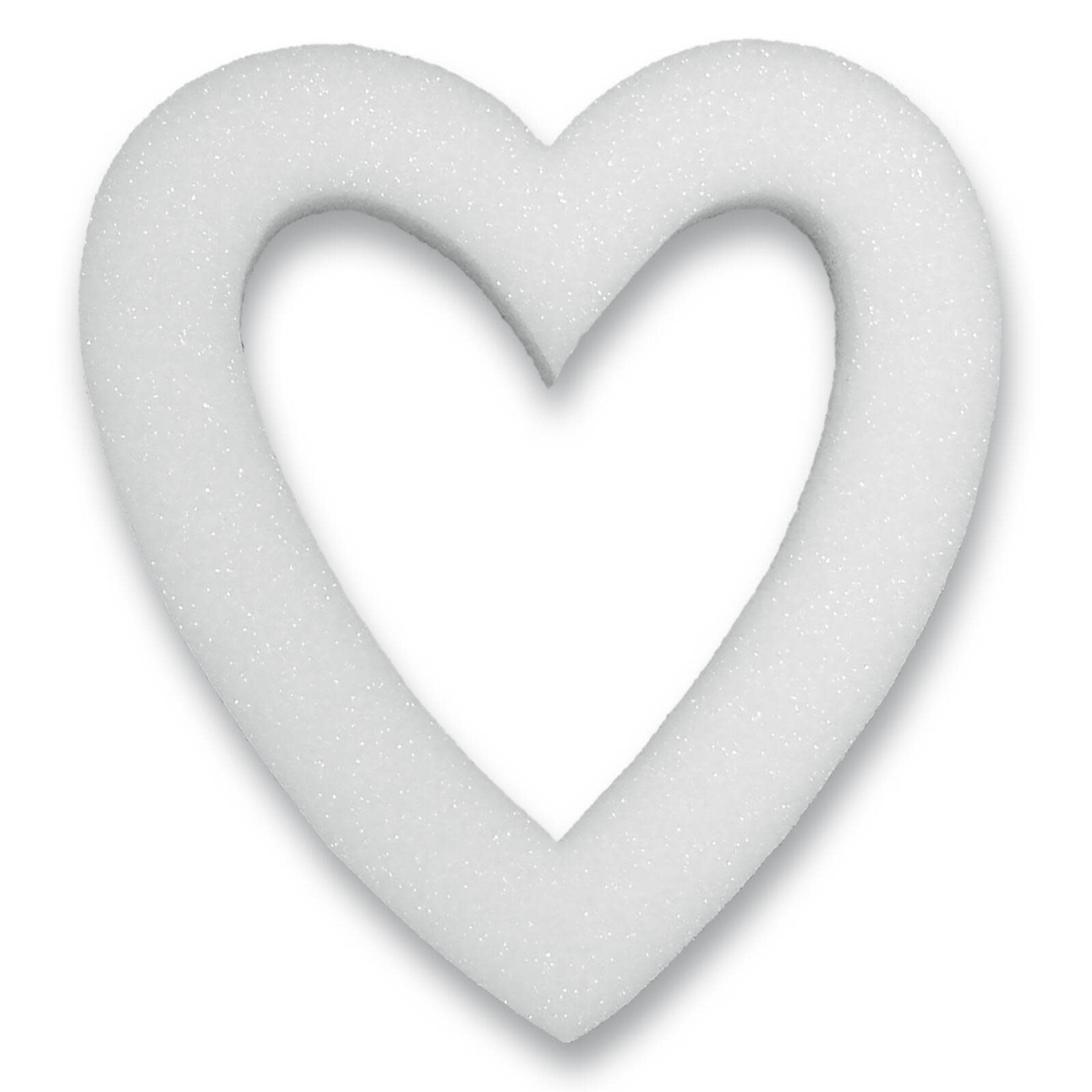 20x2"" White Open STYROFOAM Heart