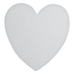 Extruded Styrofoam Heart 15 inch x 2 inch Bulk-White