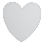 18" x 2" White solid STYROFOAM Heart