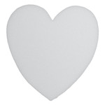 24x2"" White solid STYROFOAM Heart