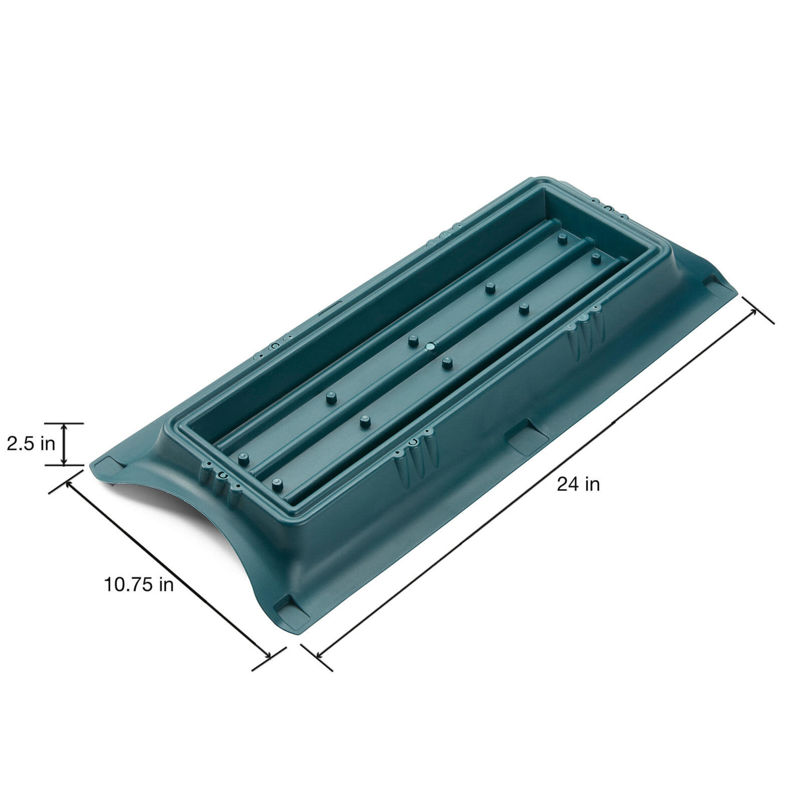 24"L x 10.75"W x2.5"H DOUBLE CASKET FUNNERAL SADDLE W/O FOAM