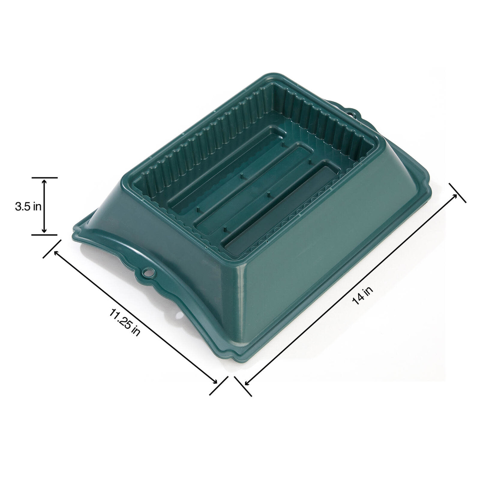 3.5"H X 11.25"W X 14"L Plastic Floral Casket Saddle