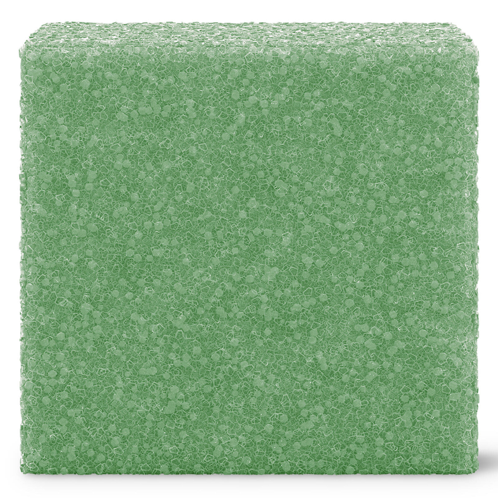 5" x 5" x 5" STYROFOAM  Cube - Green
